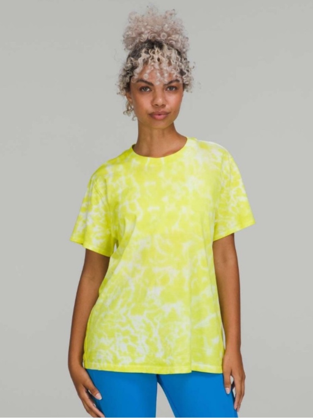 Lululemon All Yours Cotton T-Shirt *Tie Dye Marmoleado Tie Dye Highlight Yellow
